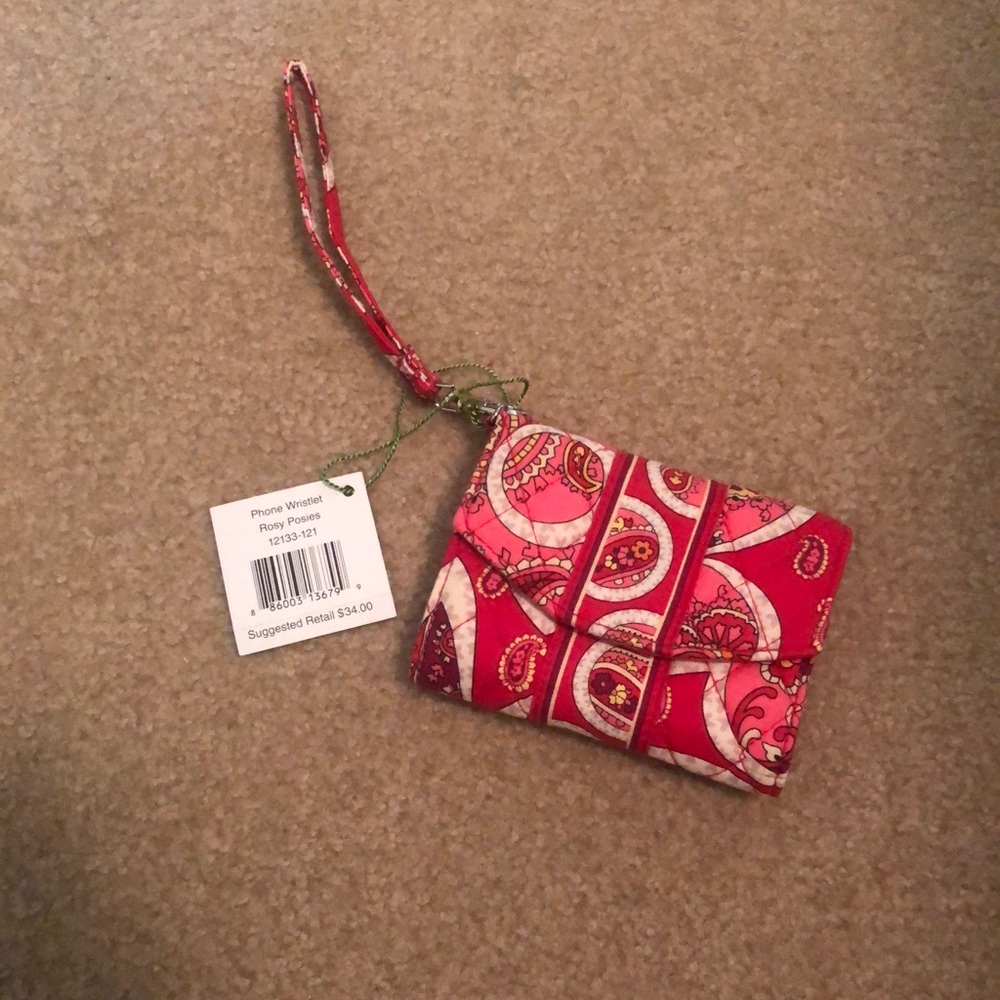 Vera Bradley Phone Wristlet in Rosy Posies